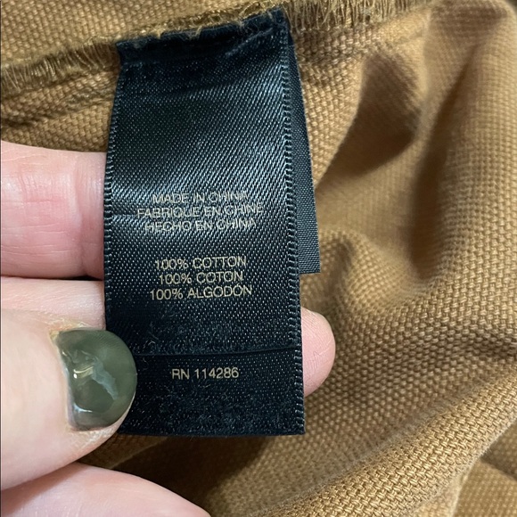 FRYE | Nadia | High-Rise | Wide-Leg |Cropped |Canvas Pants | Nutmeg | Size 27 - Picture 10 of 16